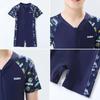 Kids' 2025 Quick-Dry Conservative One-Piece Swimsuit - Boys' Korean Style, Short-Sleeve, Sun Protection, Sporty Design