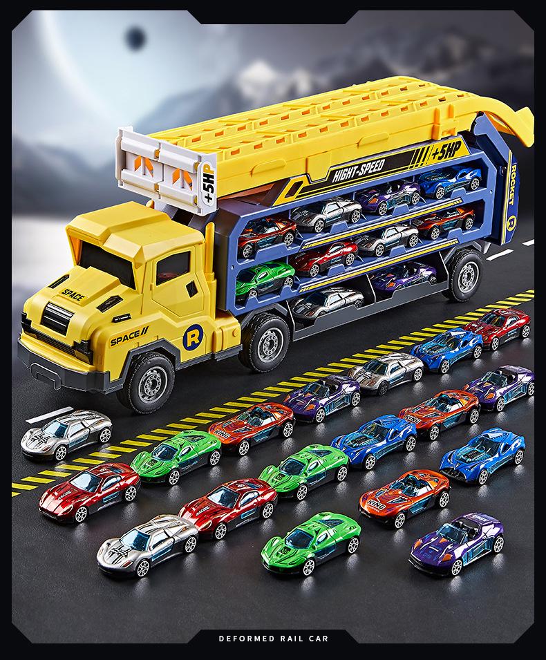 Inertial Gliding Rocket Track Car: Foldable and Storable Alloy Freight Truck