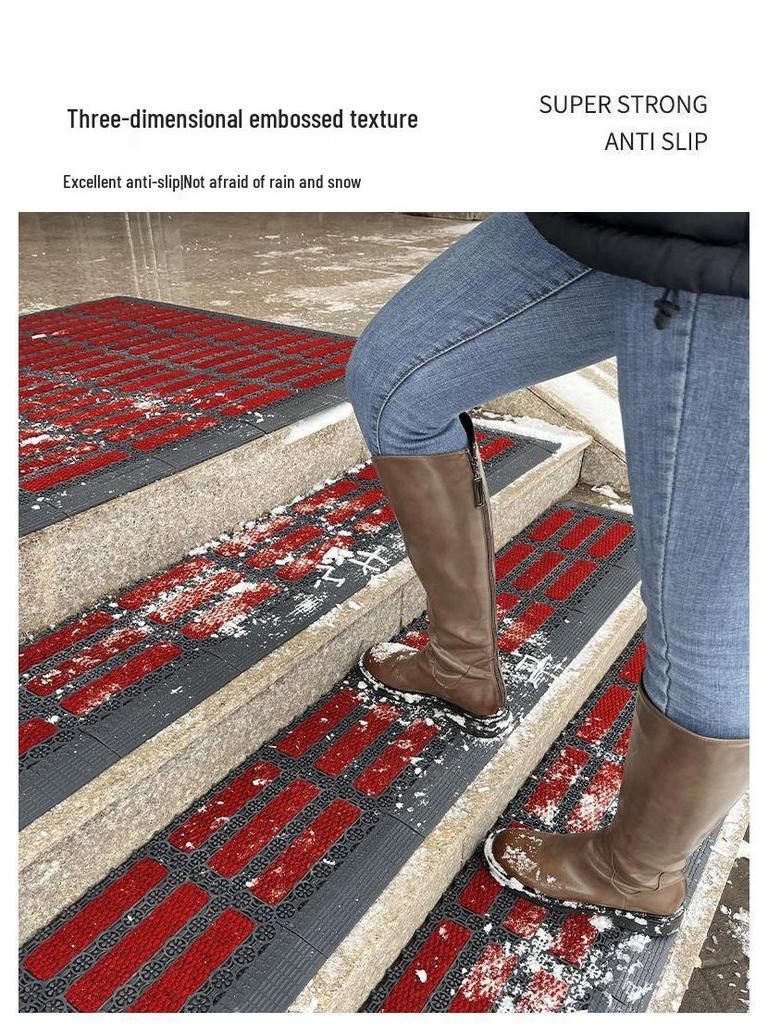 Snowproof Anti-Slip Winter Doormat for Outdoor Steps, Hotel Entrances & Stairways