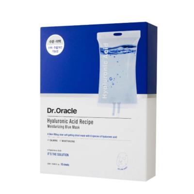 Dr. Oracle Masque Bleu Hydratant à l'Acide Hyaluronique 10 Feuilles | Masque en Feuille Hydratant