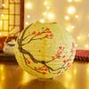 Flower Letter Printed Festival Lantern Bamboo Paper Hanging Chinese Lantern Antique Fu Character Paper Lantern Shopping Mall