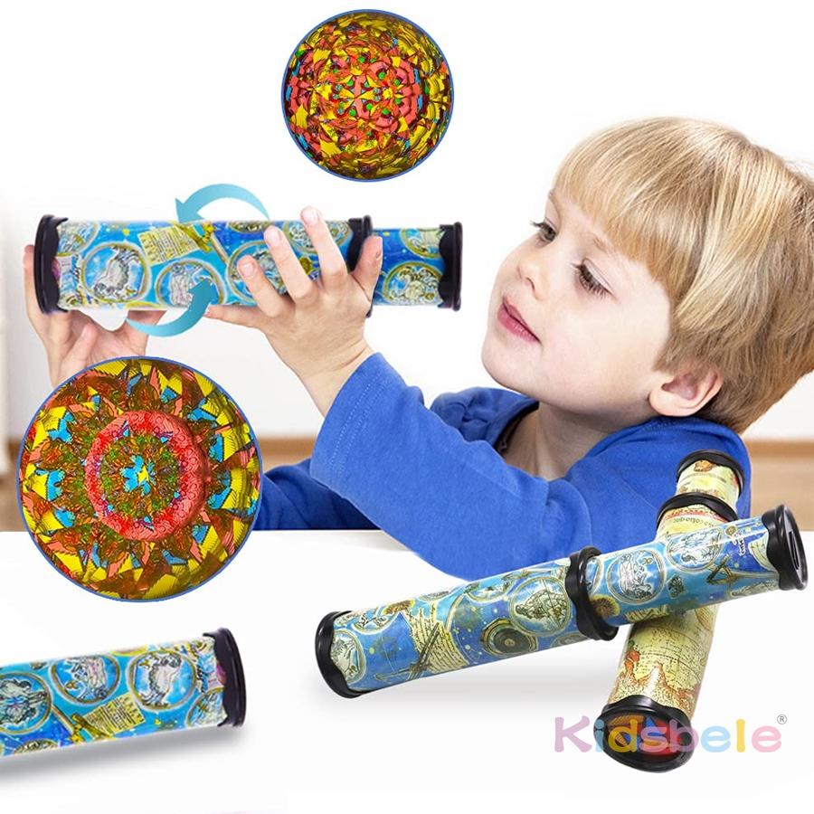 Rainbow Kaleidoscope for Kids – Educational Optical Play Tube, Eye-Hand Coordination & Creativity Toy