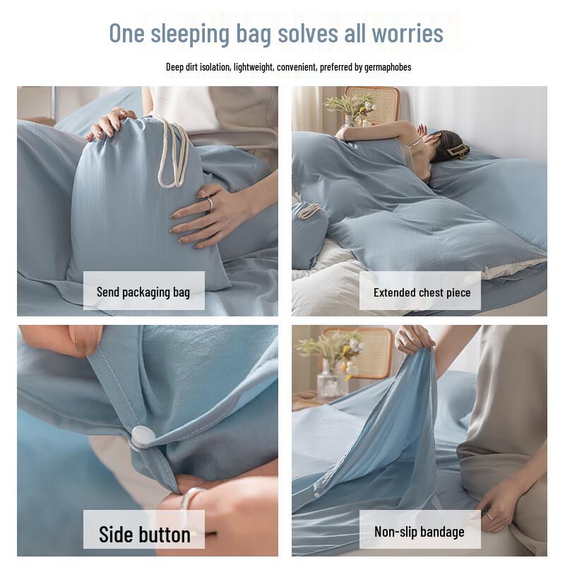 JAJALIN Travel Hygienic Sleeping Bag Liner