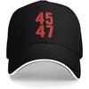 45 47 Trump 2024 Baseball Cap Adjustable Classic Casquette Hat Outdoor Sports Black