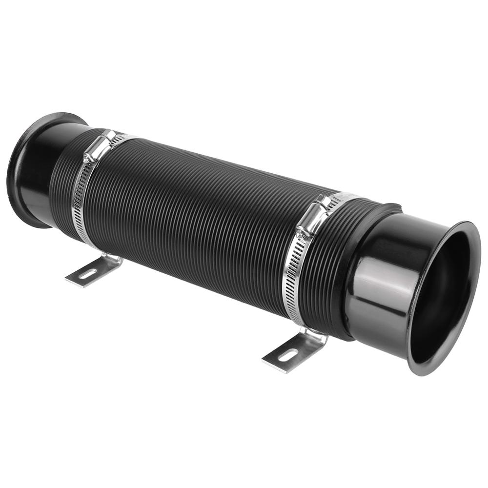 1Pcs 76MM Car Accessories Car Cold Air Turbo Intake Inlet Pipe Adjustable Hose Cold Feed Duct Pipe Flexible Duct Tube