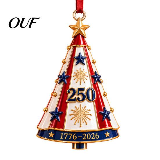 Acrylic Christmas Hanging Accents Patriotic Tree Ornaments, Holiday Pendant for Independence Day, Seasonal Festive Gifts Indoor Outdoor Decor
