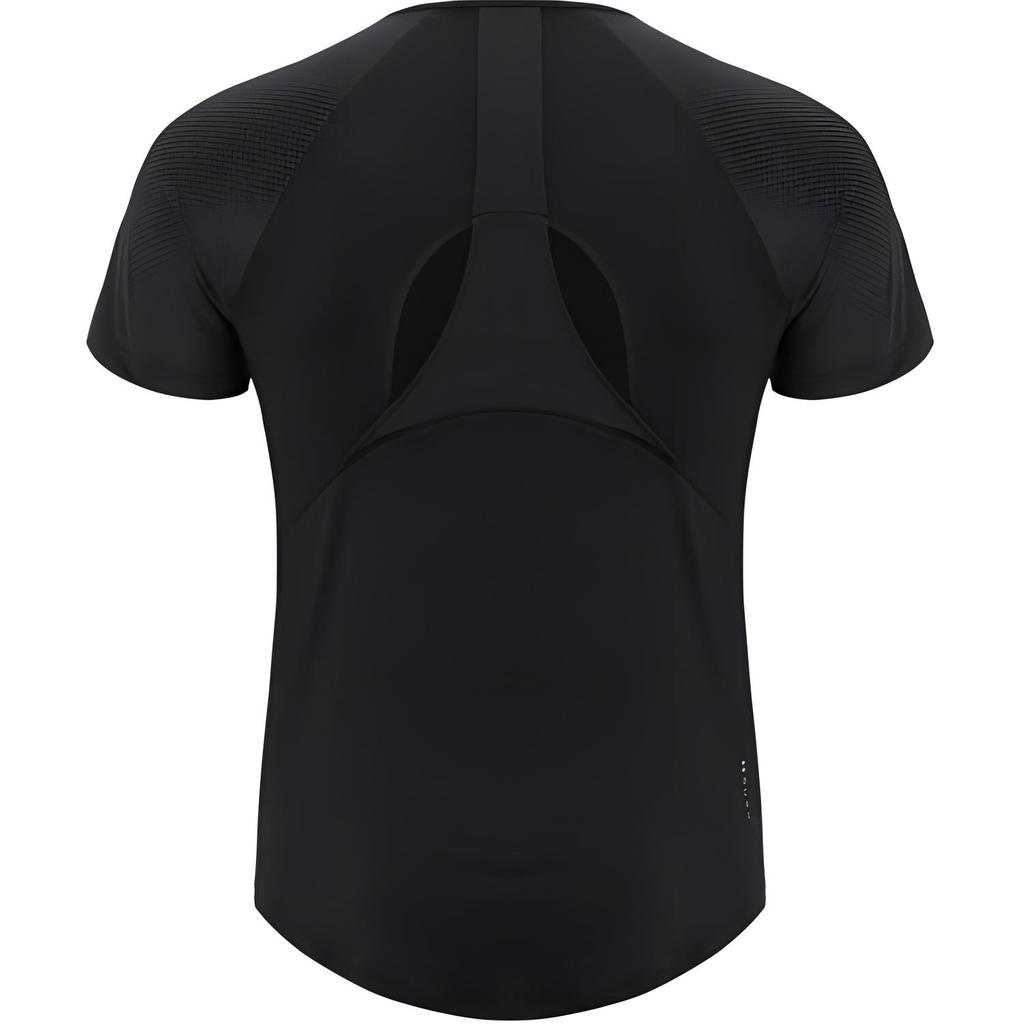 Under Armour Minimalist Training Solid Color Round Neck Sports Short Sleeve Raglan T-Shirt Women Tops Black 1376335-001