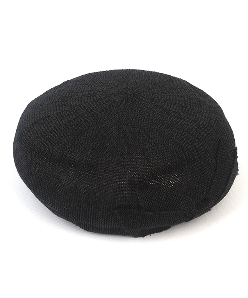 Summer Ribbon Black Beret