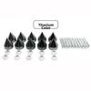 10pcs/Set Muticolors Car License Plate Bolts Cuspate Style Car Motorcycle Modification Conical