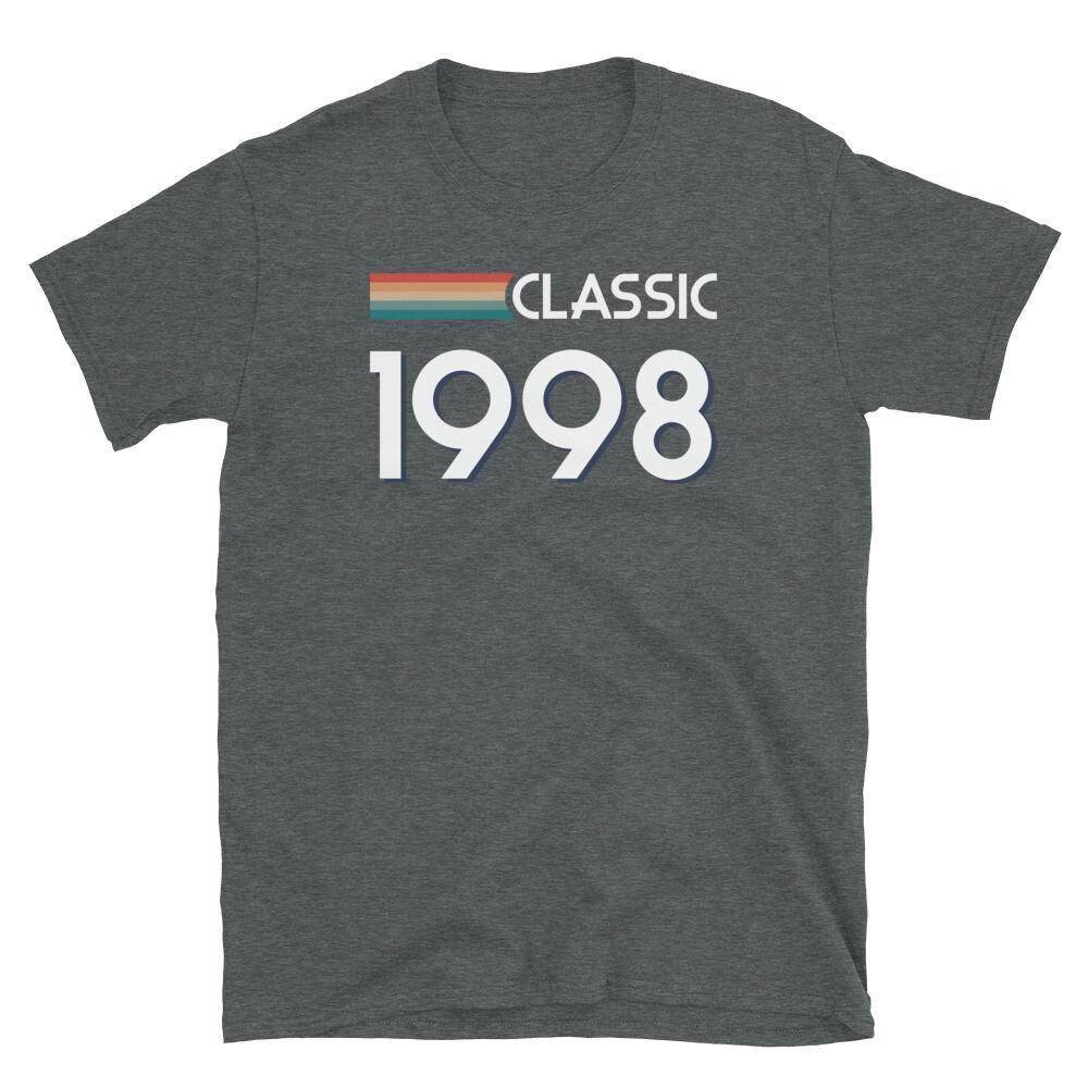 

Classic Retro Inspired Graphic Birthday 1998 Vintage Short-Sleeve Unisex T-Shirt S
