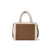 MLB 24FW Boston Red Sox Mode Lammfell Große Kapazität Quadratische Tasche Unisex Tragetasche Kamel 3AORS0746-43CAS