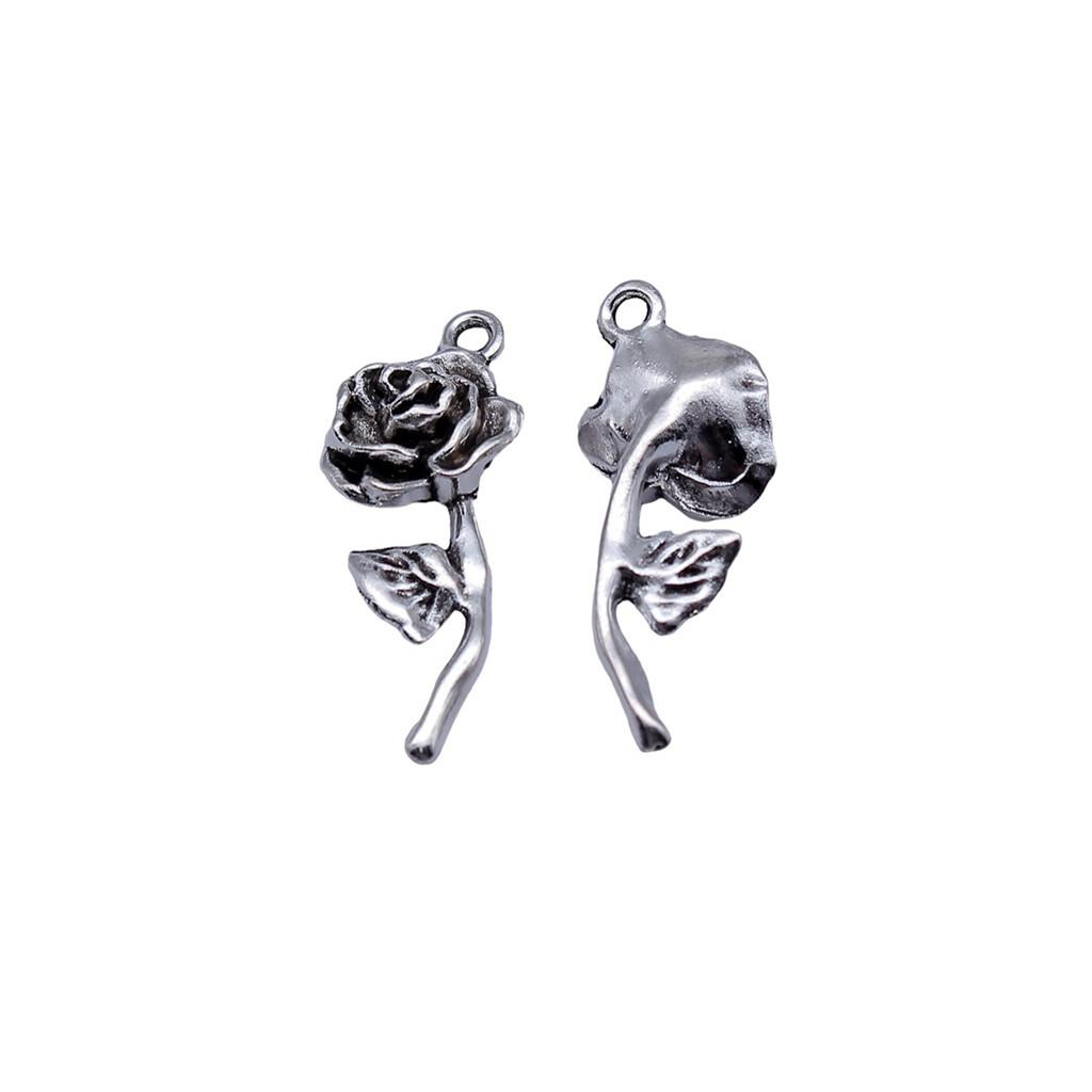 Roses Lotus Flower Charms Sunflowers Pendants For Floral Themed Jewelry Making
