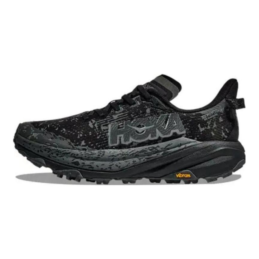 HOKA One One SPEEDGOAT 6 Anti-Slip Wear-Resistant Low-Top Running Shoes Women's Black Sneakers 1155151-bckt