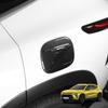 Carbon Fiber / Black Fuel Tank Cap Cover Exterior Decor Trim For Chevrolet Trax Crossover 2024 2025 LHD RHD