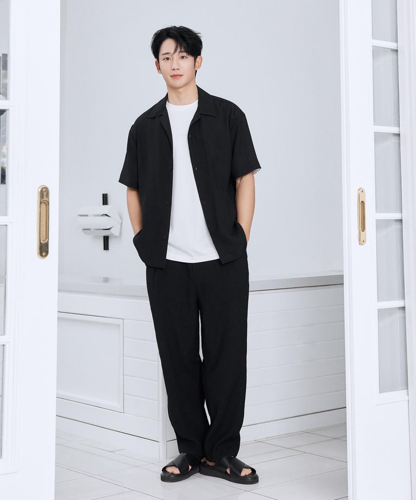 MINDBRIDGE Relaxed Fit Pleated Full Elastic Waist Pants - 2 Colors Mypt3130