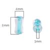 4x8mm Shiny Transparent Bamboo Beads Glass Cylindrical Beads Can Be Used For DIY Jewelry Making Necklace Bracelet