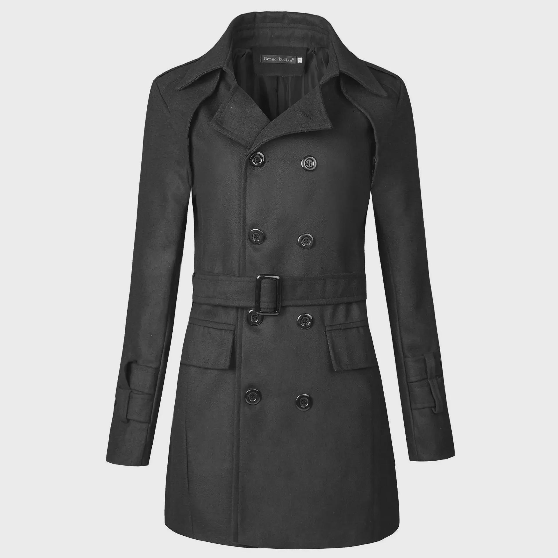 

Men s Large Solid Color Autumn/Winter Casual Coat 4XL сірий колір