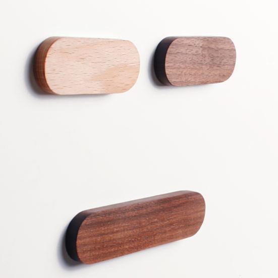 Key Holder Strong Magnetic Natural Beech Home Wall Decoration Key Organizer for Home