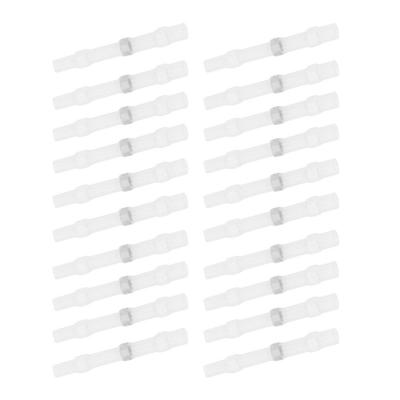 50 Pcs SST Solder Seal Wire Connector One Step Connection Transparent Heat Shrink Butt Connectors Waterproof Rapid Contraction