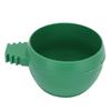 15Pcs Round Shape Bird Food Bowl Thickened Cage Food Container Water Feeding Bowl for Pet