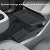 Lagere Opbergbak Middenconsole Voor Tesla Model Y Standaard RWD 2026 Organizerbak TPE Opbergbak Interieuraccessoires