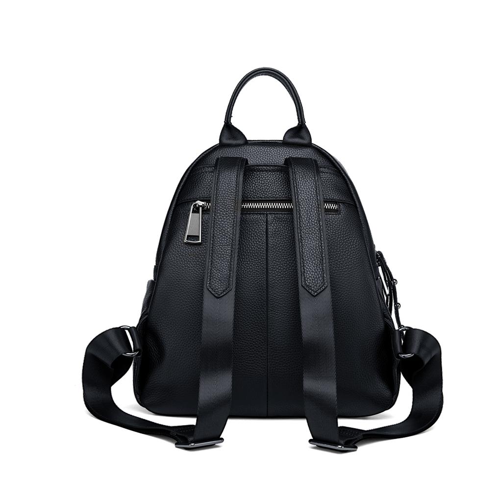 Authentic Leather Backpack for Women Simple and Large Travel Bag Full Grain Wild Fashion Designer Bag