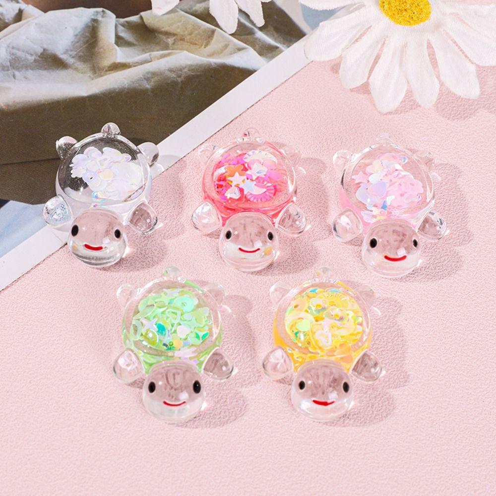 

10pcs Transparently Turtle Miniature Tortoise Statue Decoration Accessories