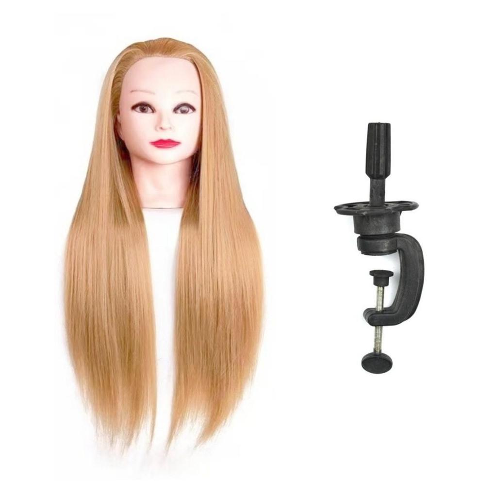 Hairdressing Practice Mannequin Head for Haircutting, Braiding, and Makeup