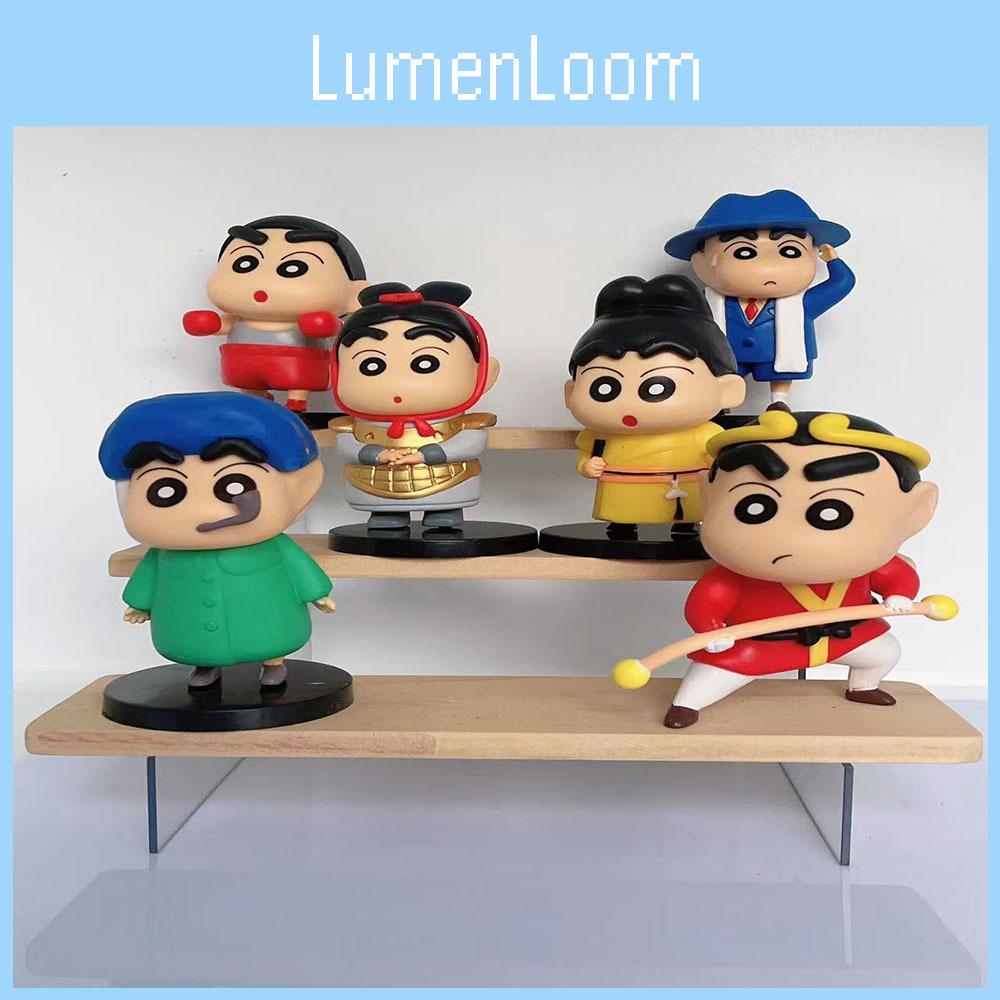 Crayon Whimsical Shinchan Desk Decor Statues In Six Designs Colorful