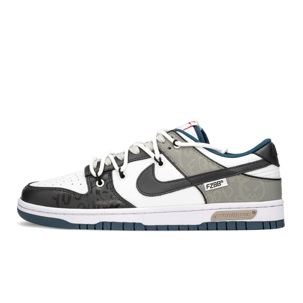 Nike Dunk Slip Resistant Abrasion Resistant Slip Resistant Abrasion Resistant Low Top Skateboard Shoes Men's Black Gray DD1391-400(TeamA-S-BOX)