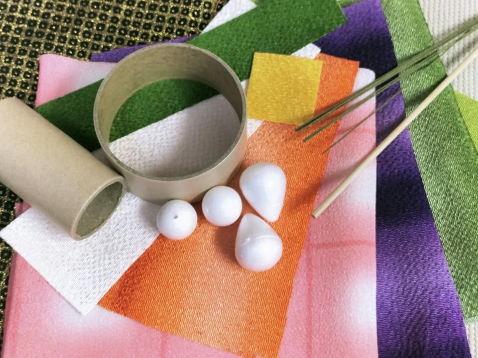 Takara Chirimen Handarbeiten Blumenarrangement-Set