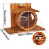 Mangiatoia per Scoiattoli in Legno Stazione di Alimentazione Animali Facile da Riempire Casa per Scoiattoli da Cortile