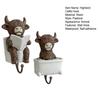 Highland Cattle Hook, Waterproof Resin Bathroom Wall Hook, Home Decorative Storage Hook, for Towels Keys Small Clothes