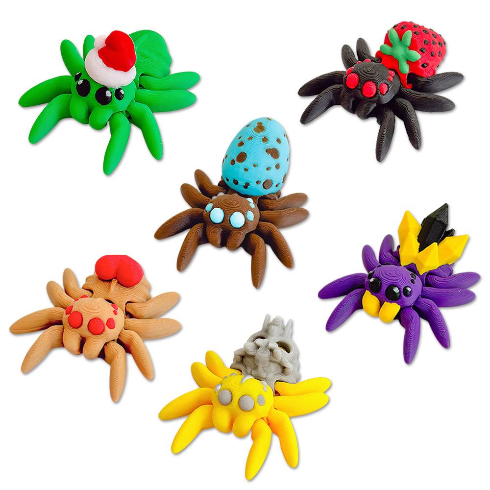 3D Stereo Magnetic Fridge Stickers - Spider & Frog Designs