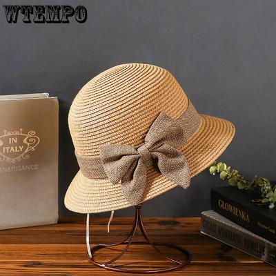Pălării de paie pliabile de vară, elegante, ocazională, pentru călătorii