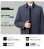 Men's Winter Down Jacket: Removable Liner, Warm Lapel Coat, White Duck Down, Middle-Aged Business Style