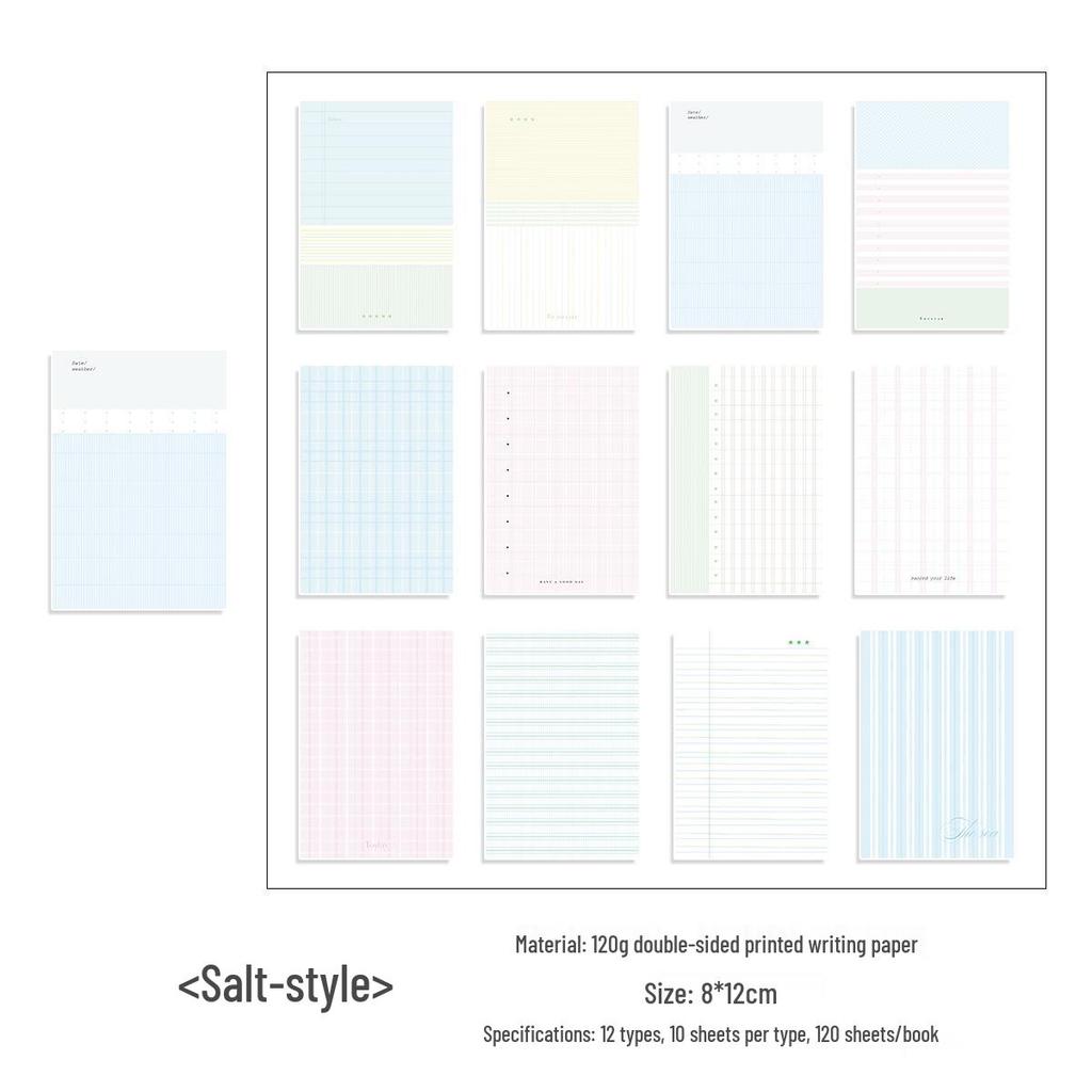 Super Thick Dot Pattern Sticky Notes for Journals - Non-Adhesive Collage Paper, M5 Inner Pages, Book Planner