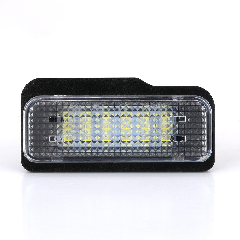 2Pcs LED Number License Plate Lights For Mercedes-Benz W203 W211 W219 S211 R171