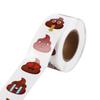 500pcs Self-adhesive Stationery Sticker Funny Reward Sticker Poop Emoticons Sticker  Home Decor