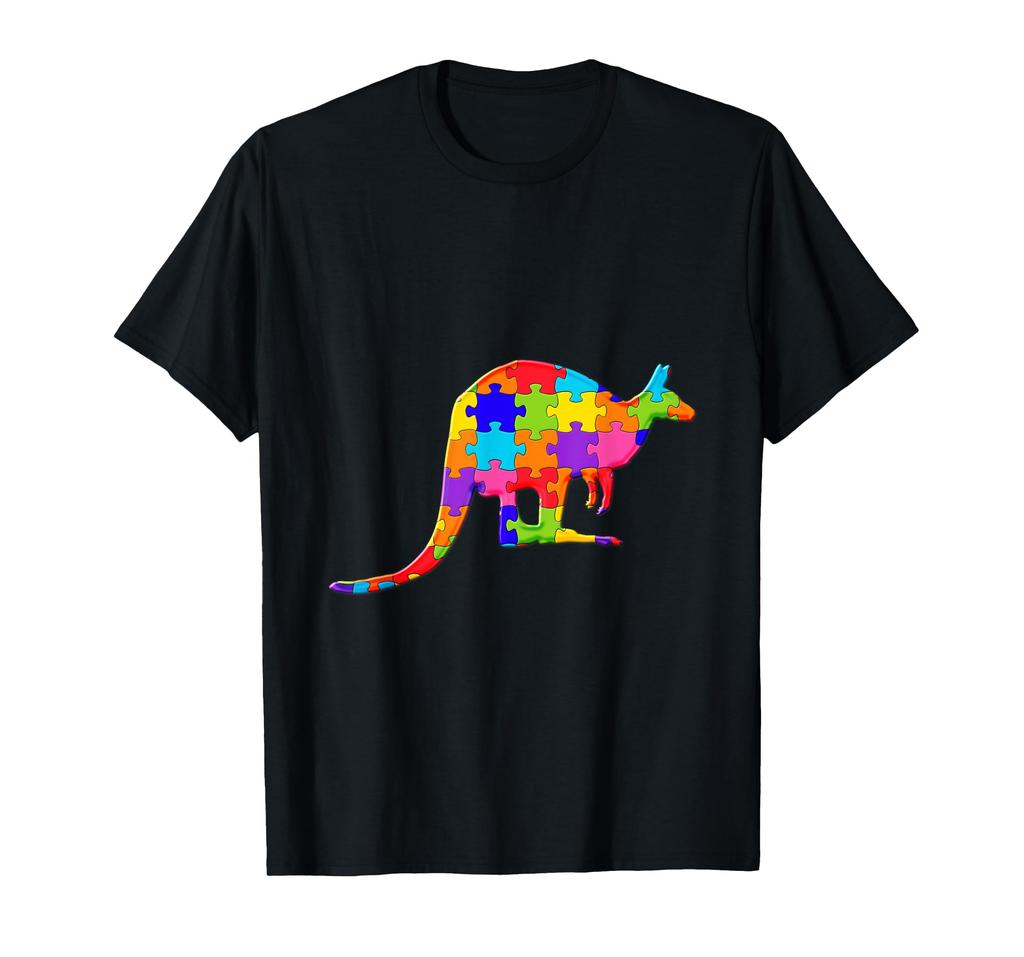 Kangaroo Jigsaw Puzzle Autism Puzzle T-Shirt