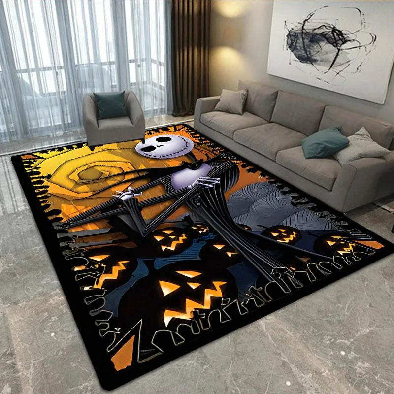 Halloween The Nightmare Before Christmas Teppich Wohnzimmer Schlafzimmer Teppich Rutschfester Teppich Zuhause Schlafzimmer Dekoration Geburtstagsgeschenk