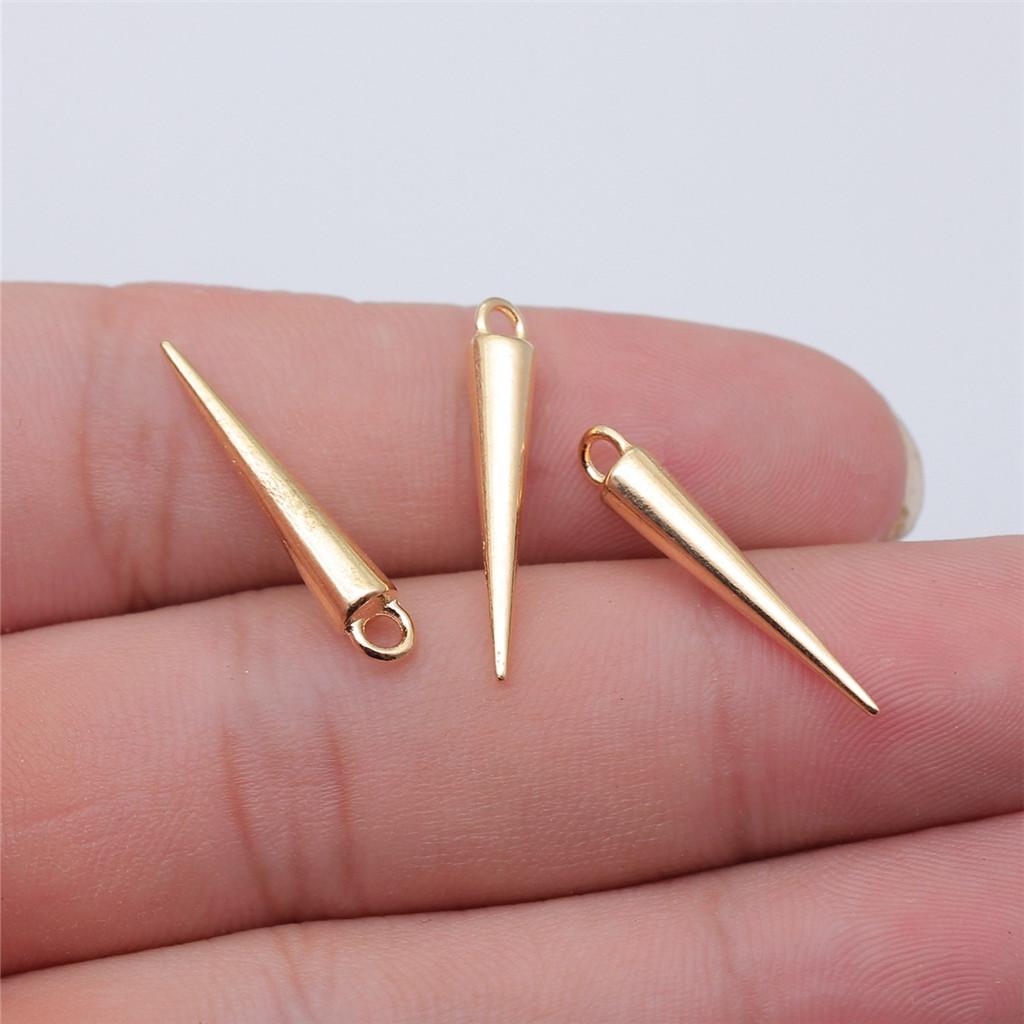 Accessories Parts Cone Shape Pendant End Beads Vintage Jewelry Supplies SA051