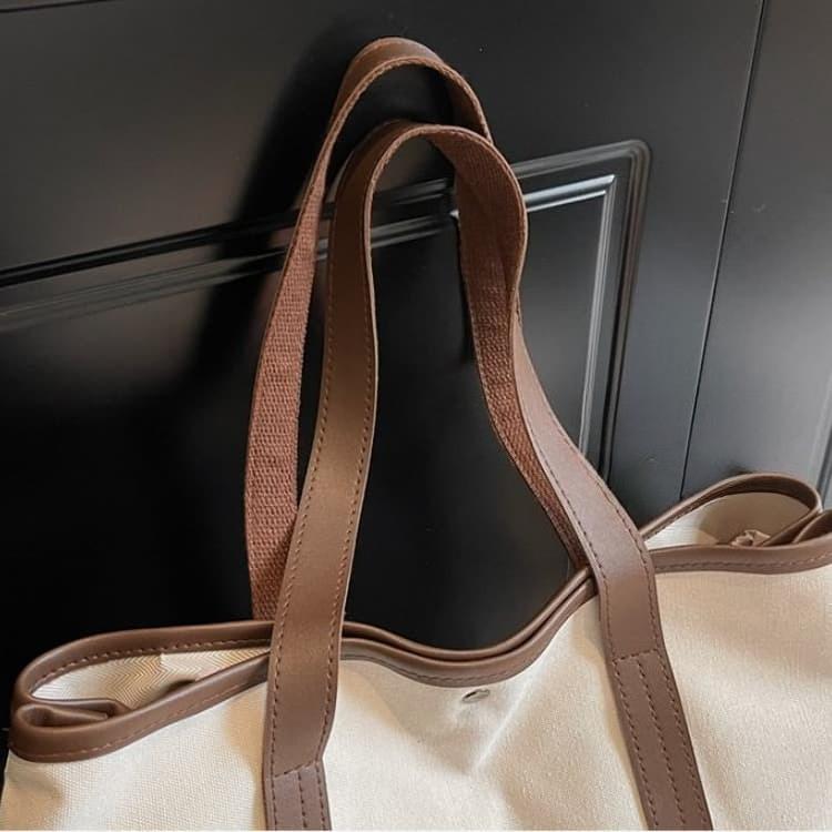 Large capacity canvas tote bag women's shoulder bag