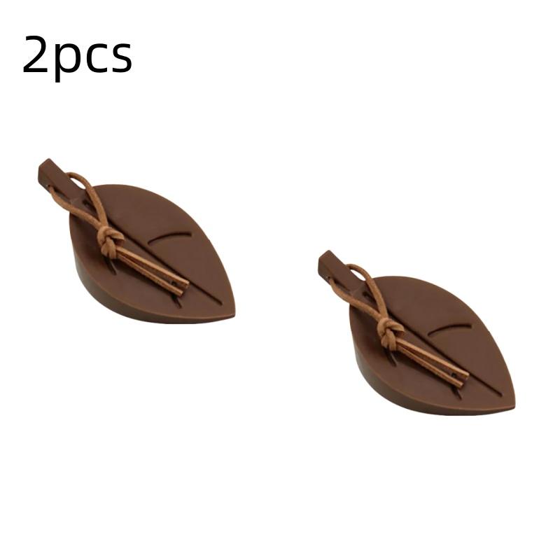Leaves Shape Silicone Rubber Door Stop Stoppers Door Block Children Anti-Folder Hand Hotel Security Door Card Hanging