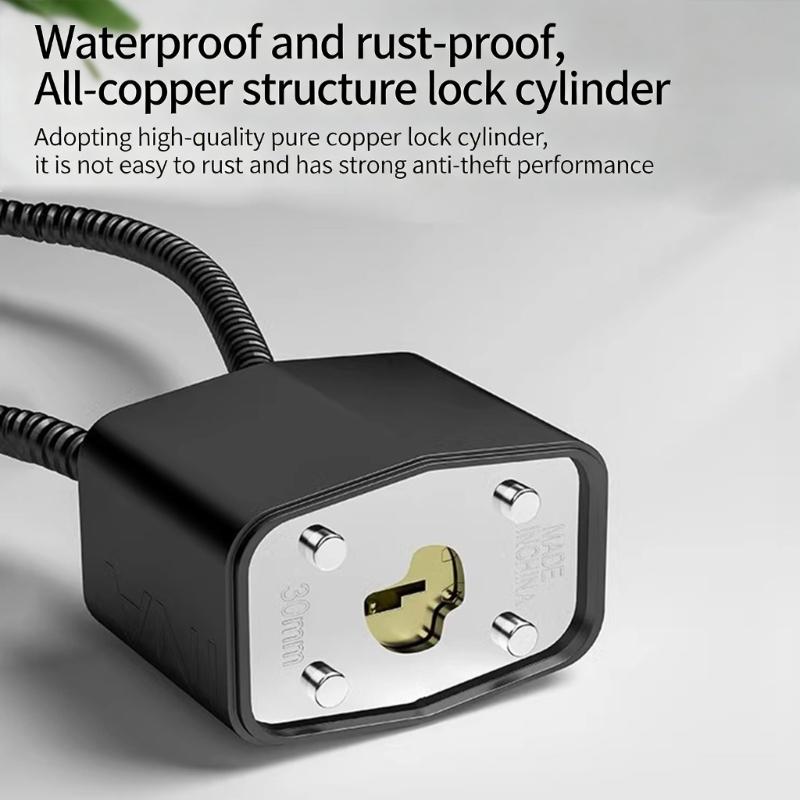 Light Weight Antitheft Steel Wire Padlock Dormitory Cabinet Luggage Lock with Key High Strength Cycling Lock Enduring