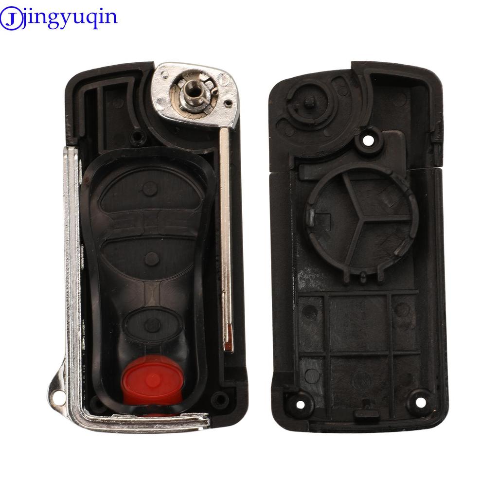 Jingyuqin Modifizierter Klappschlüsselrohling Gehäuseabdeckung für Chrysler Sebring Jeep Liberty Dodge Sender 2/3/4 Tasten Fob Schale