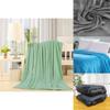 Super Soft Warm Flannel Blanket For Cozy Nights In Solid Color Options