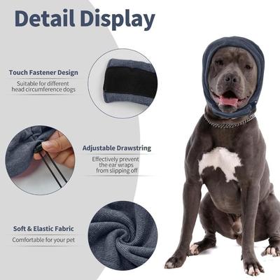 Noise Protection Dog Soothing Hood Washable Adjustable Dog Head Wrap Dog Ear Muffs Breathable Noise Protection Covers Grooming