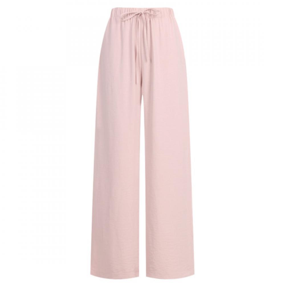 Shop Women Ribbon Waistband Cool Ice Wide Pants Pink Pic Wpt 20649