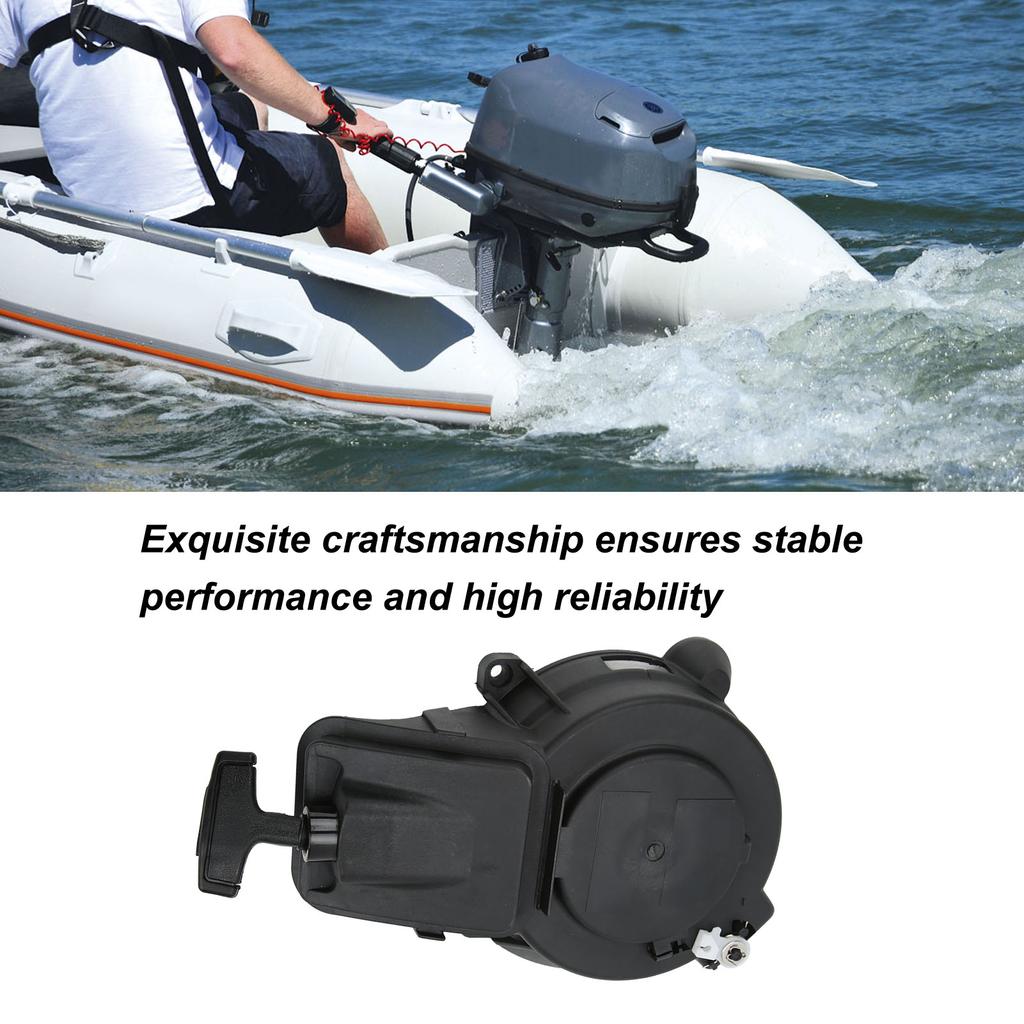 Pull Start Starter  Starter Assembly  Starter Pull Start Assembly Replacement for 9.9HP 15HP 2 Stroke Outboard Motor